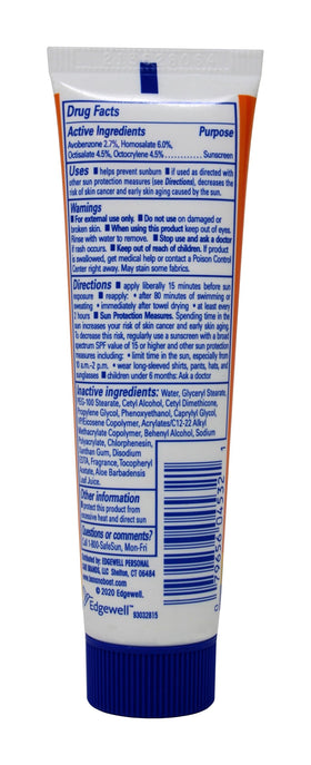 Banana Boat lotion texture close-up highlights smooth, non-greasy application