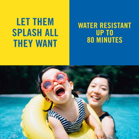 Banana Boat UltraMist spray action covering a child quickly