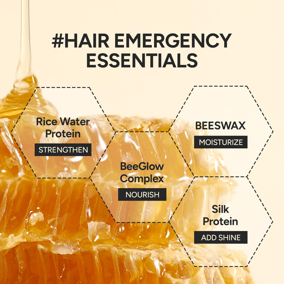 BANANAL applied on damp hair mid-lengths and ends showing frizz control and added shine benefit