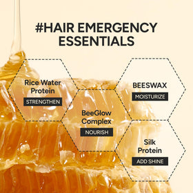 BANANAL applied on damp hair mid-lengths and ends showing frizz control and added shine benefit
