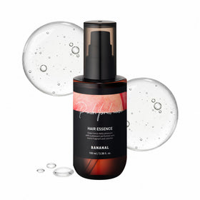 BANANAL front bottle showing peach floral musk and 100ml size, elegant packaging benefit