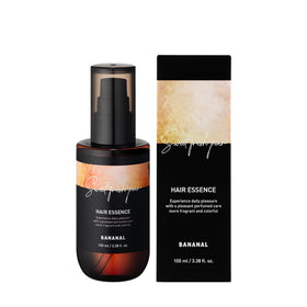 BANANAL bottle on vanity setting conveying daily styling convenience and scent
