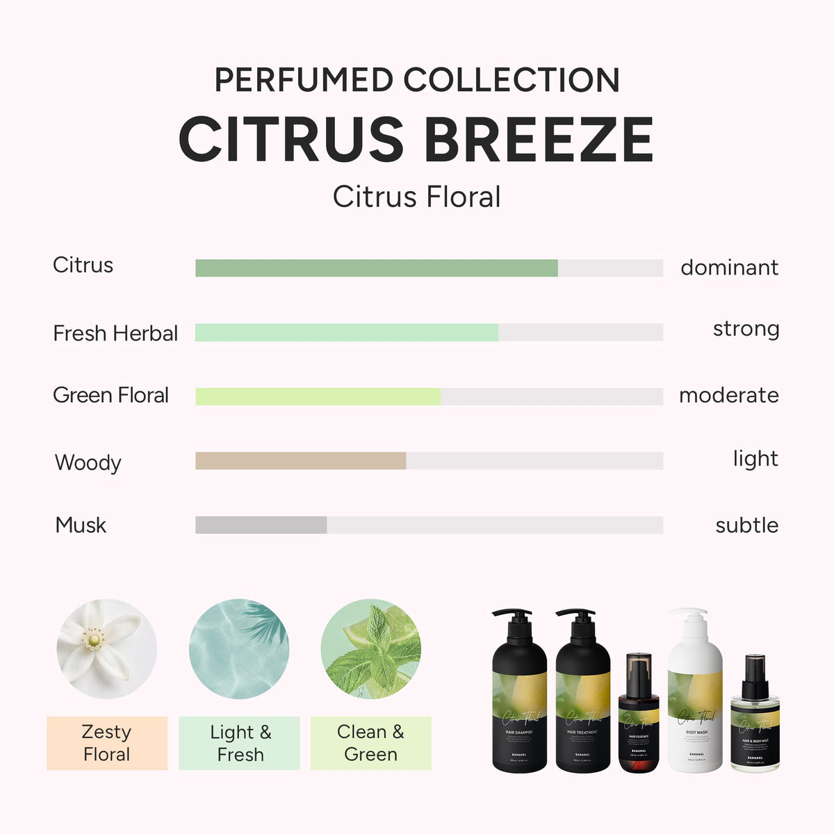 BANANAL applied to damp hair mid-lengths, demonstrates frizz control benefit