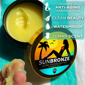 Bangberry open jar with butter showcasing easy scoop and smooth application