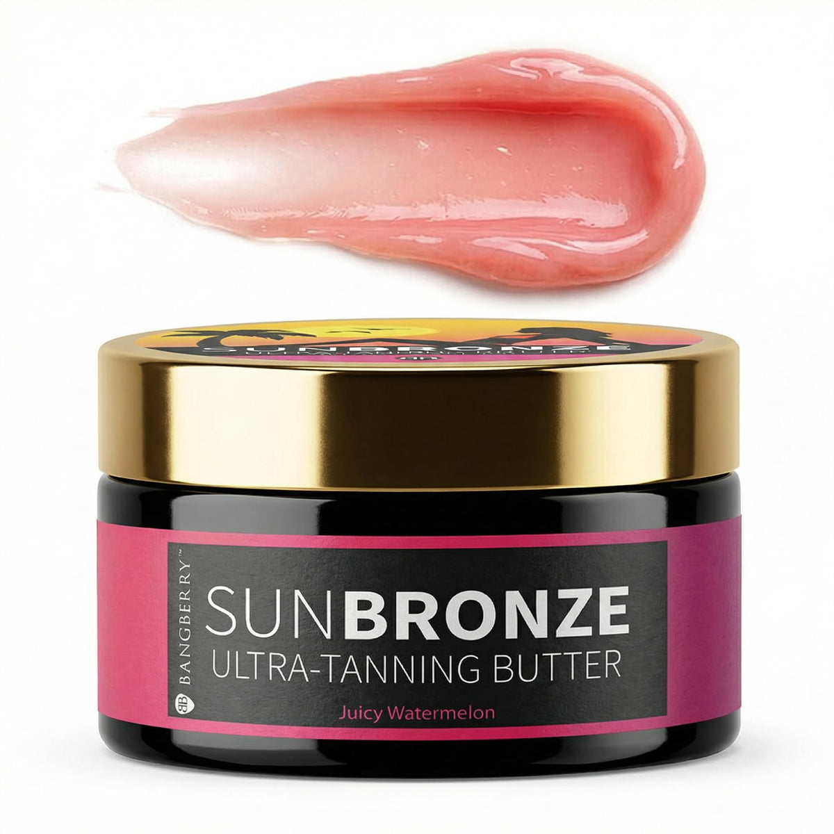 Bangberry packaging front view showing watermelon scent and benefits
