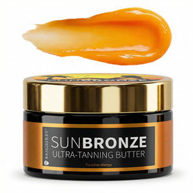 Bangberry Paradise Mango front packaging showing jar and branding, promotes quick tan