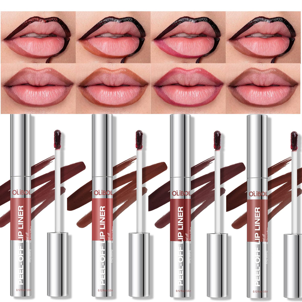 BANGFENG front packaging showing the 4pcs set and shade range benefit long wear