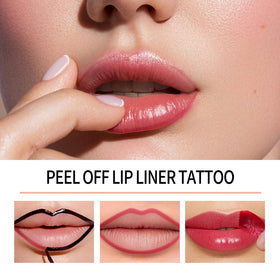 BANGFENG worn on lips in lifestyle shot showing long-lasting, waterproof wear