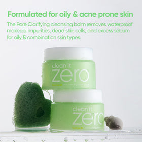 BANILA CO balm emulsifying with water showing effortless rinsing and clean finish