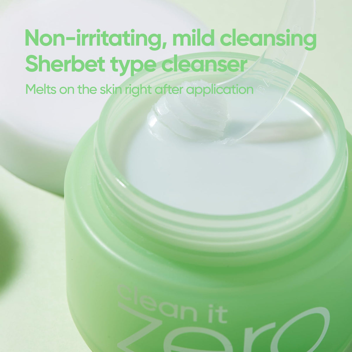 BANILA CO emulsified milky texture rinsing off to show non-greasy finish