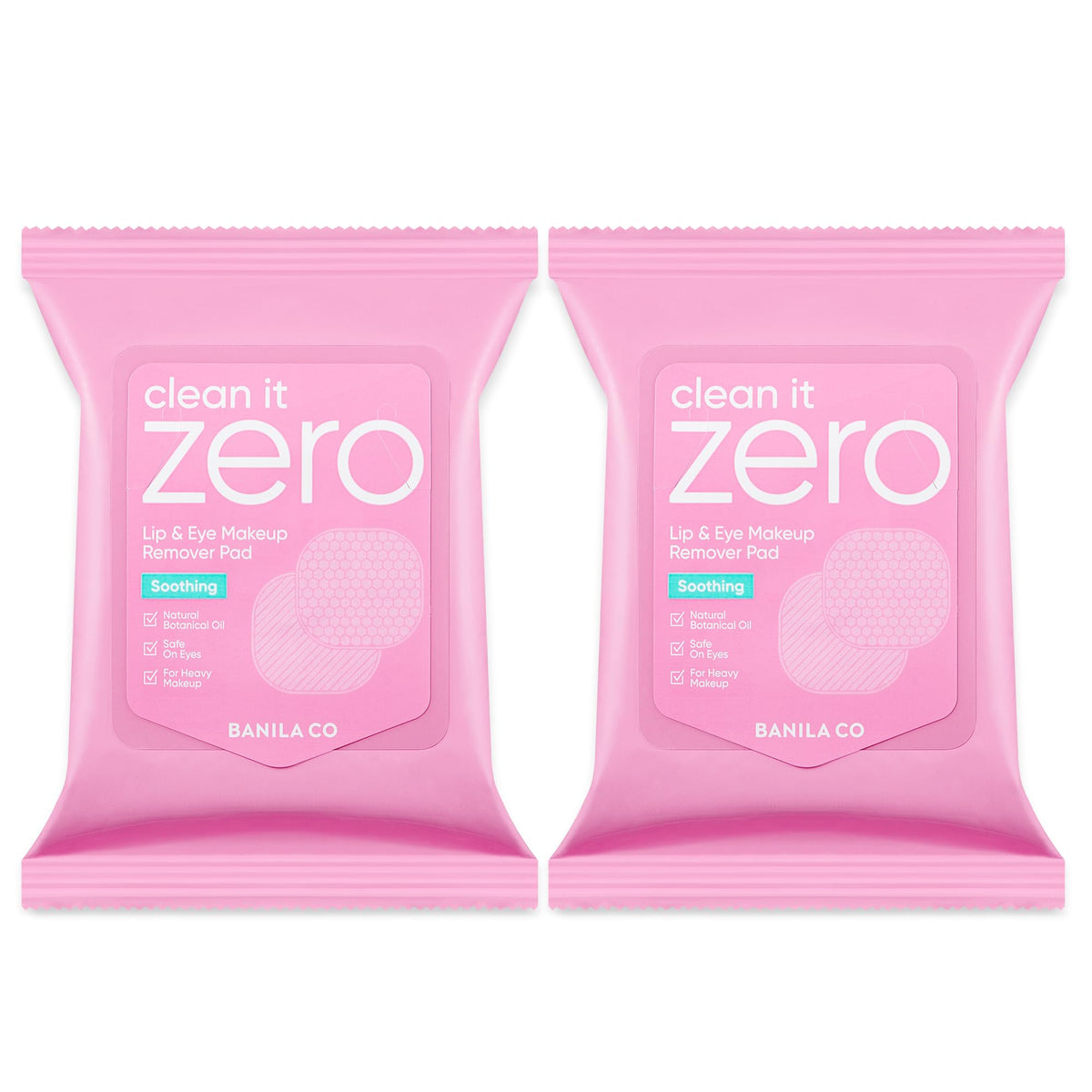 banila co front packaging showing compact dual-pack convenience