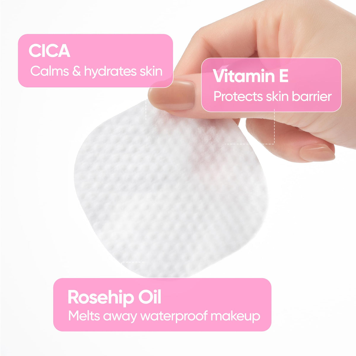 banila co smooth pad side texture for gentle residue removal