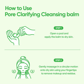 BANILA CO balm being massaged on a dry face showing effective makeup removal