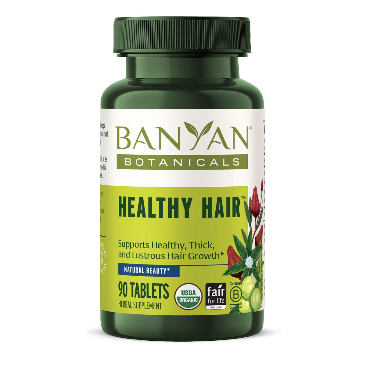 Banyan Botanicals front packaging showing organic supplement benefits