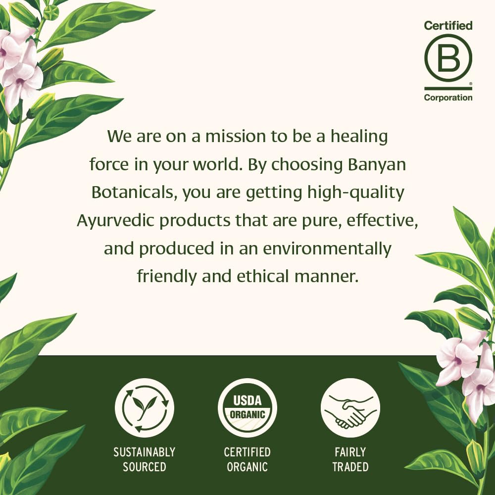 Banyan Botanicals tablet texture close-up showing consistent formulation