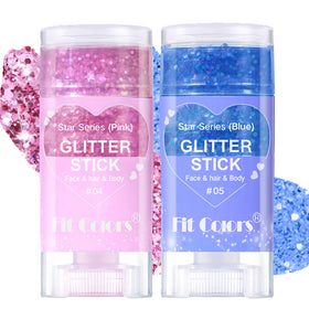 Baorder front packaging showing blue and pink glitter sticks and color contrast for quick selection