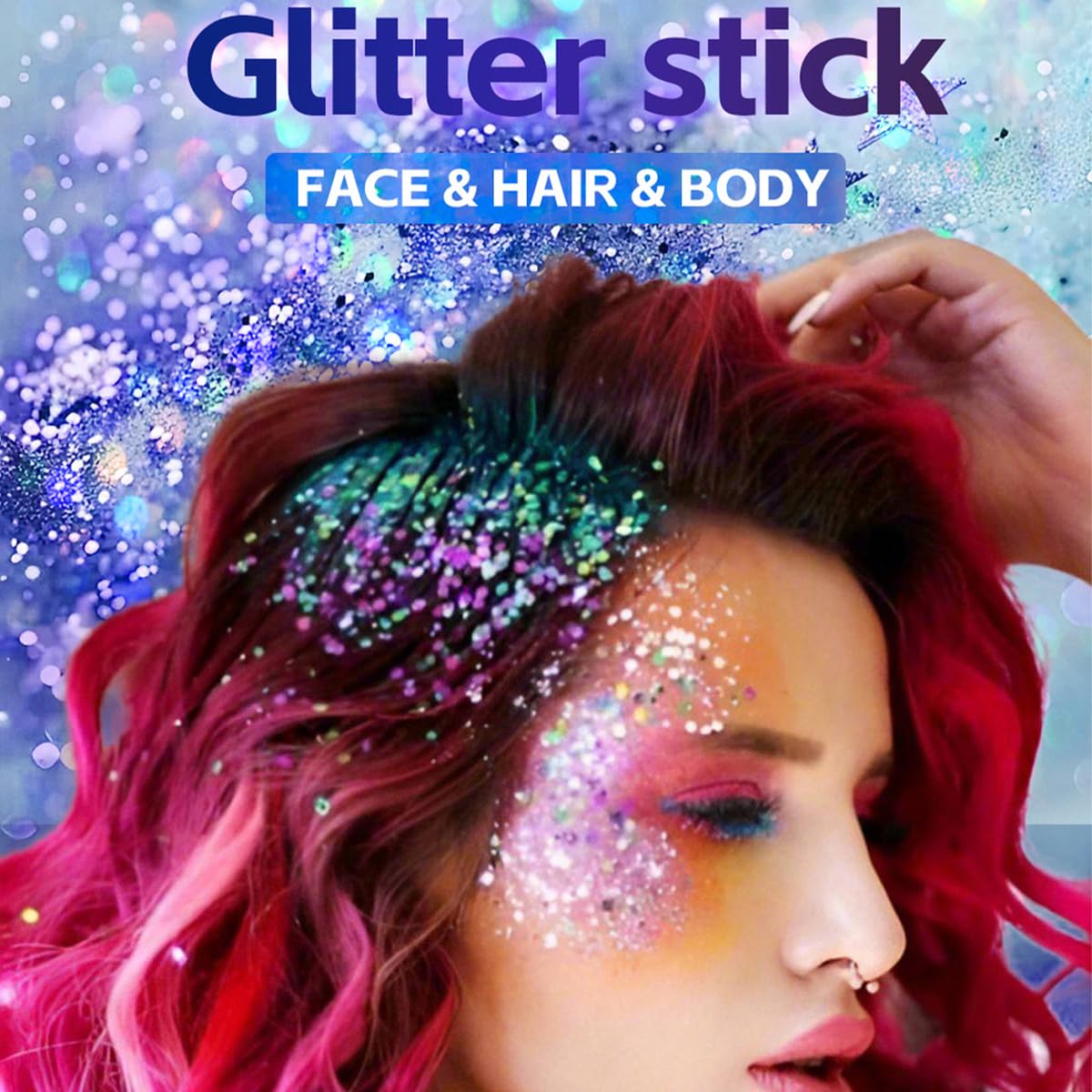 Baorder used in hair braid highlighting shimmer and easy festival-ready styling benefits