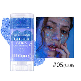 Baorder pink glitter stick close-up showing smooth gel finish for easy fingertip application