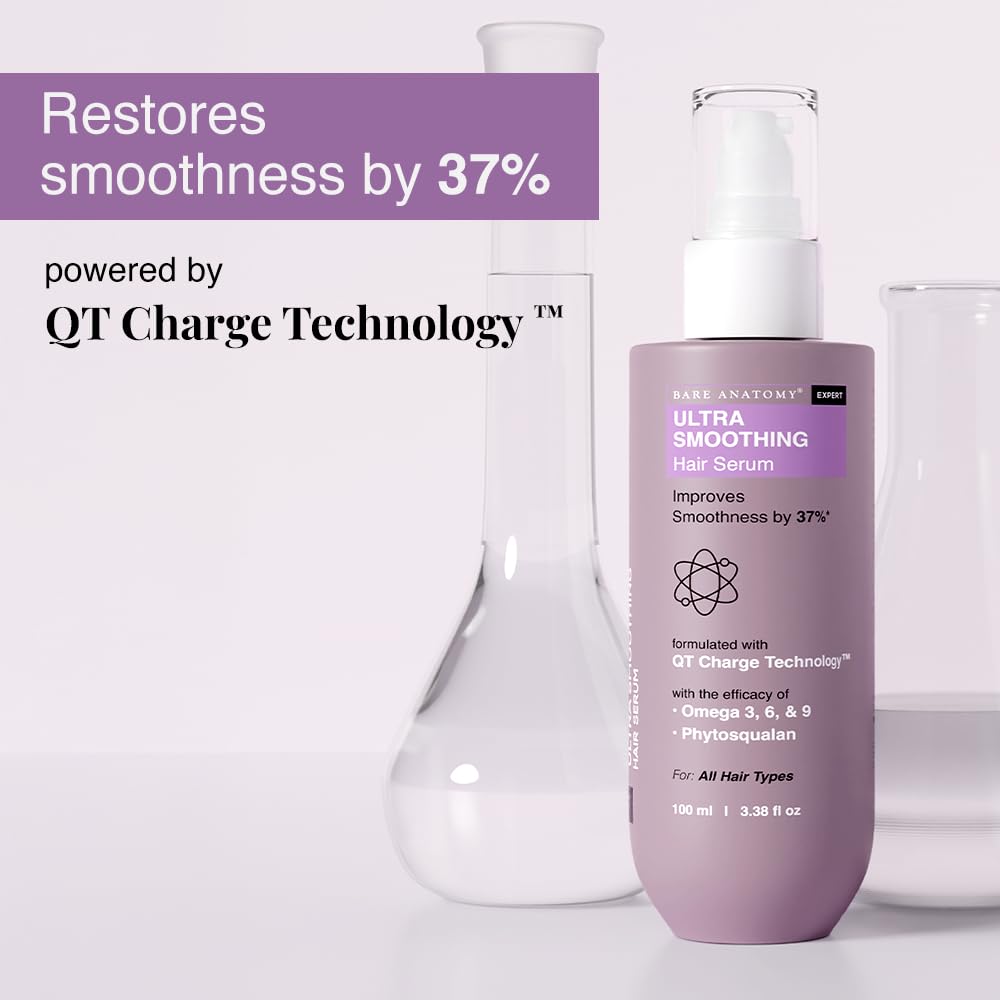 Bare Anatomy serum texture on fingertip showing lightweight absorption