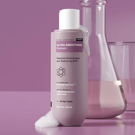 Bare Anatomy shampoo pump close-up highlighting easy dispense and control
