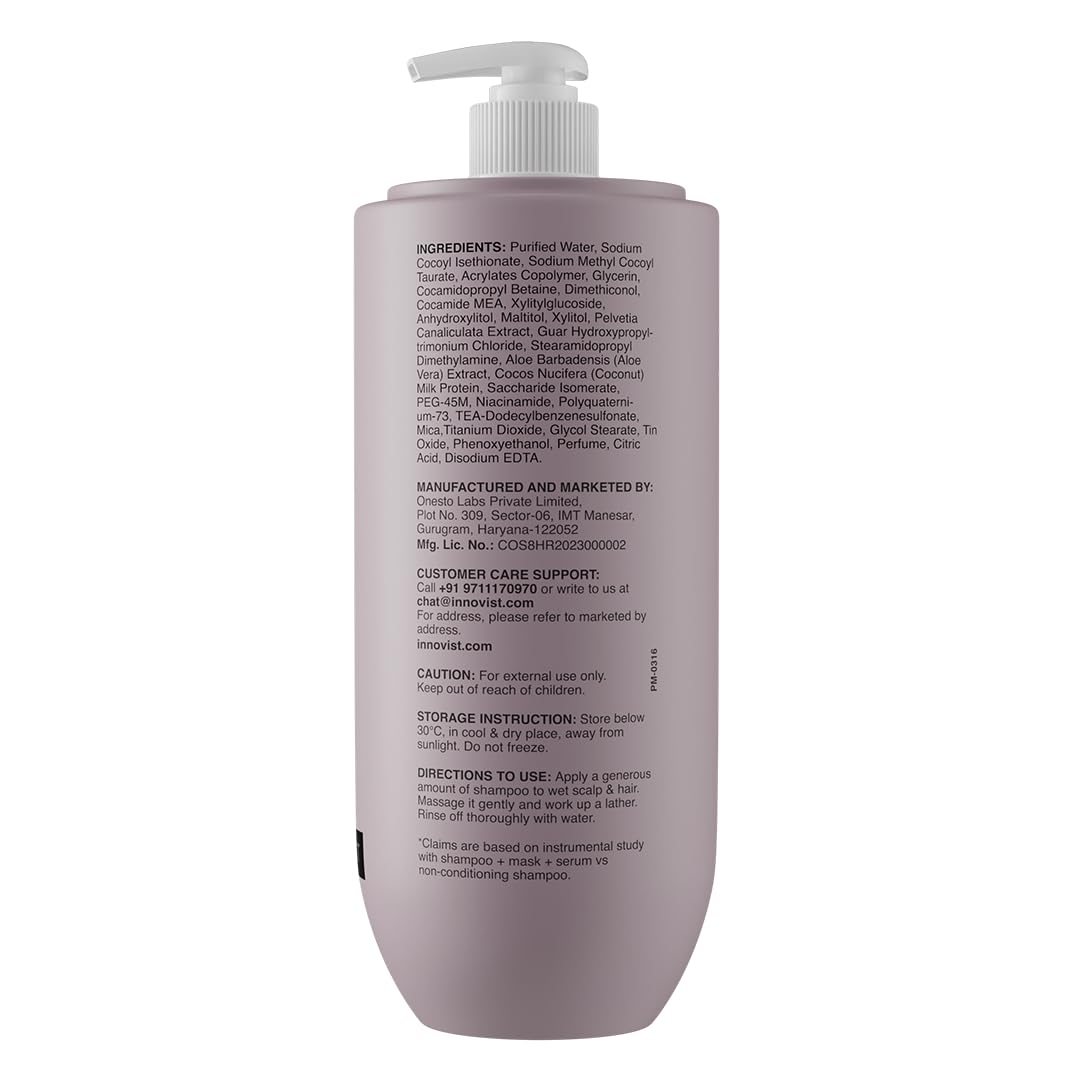 Bare Anatomy shampoo being applied with a brush for even distribution