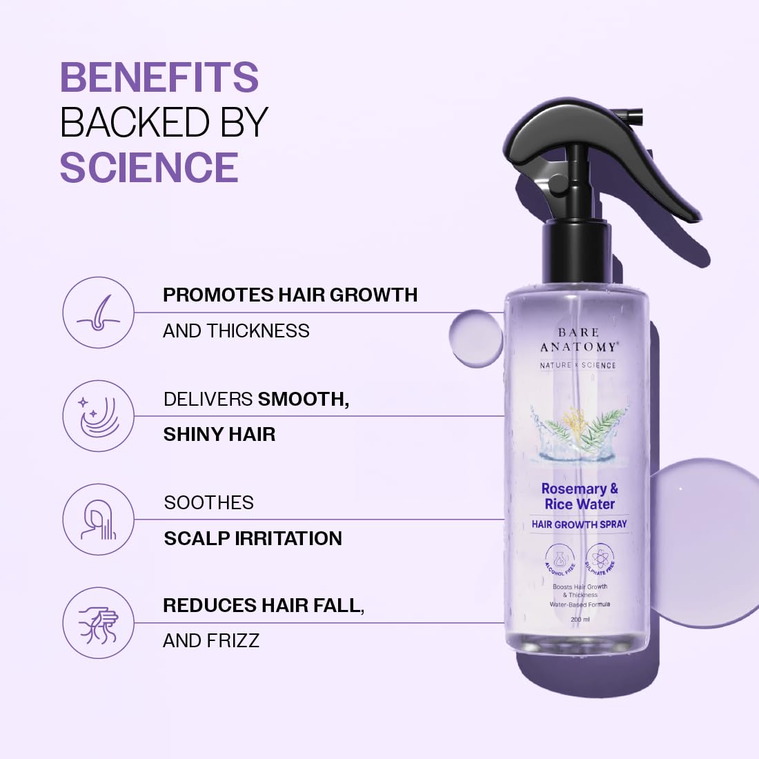 Bare Anatomy close-up of liquid texture showing smooth conditioning benefit