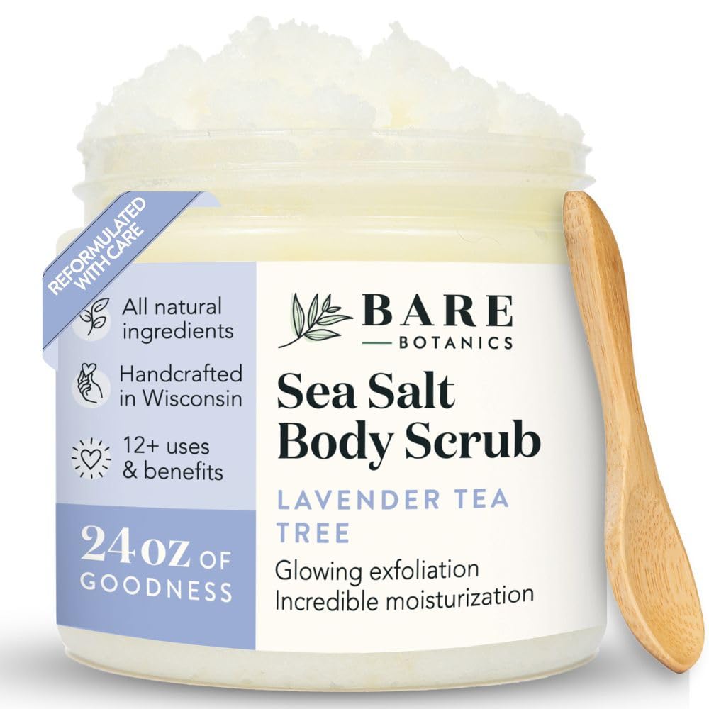 Bare Botanics front jar image showing 24oz label and clean packaging benefit