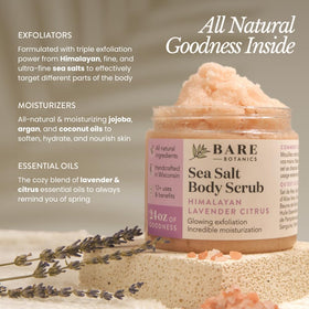 Bare Botanics wooden spoon beside jar for hygienic scooping and measured use