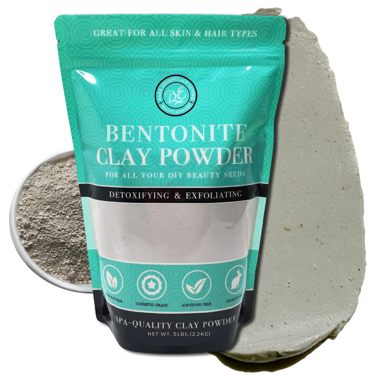 Bare Essentials Living front packaging showing product and benefits