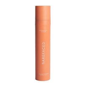 Barefaced front packaging showing the 1.7 fl oz hydrating lotion and branding for clear identification and shelf appeal