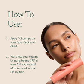 Barefaced ingredients layflat with niacinamide and botanical extracts highlighting antioxidant benefits