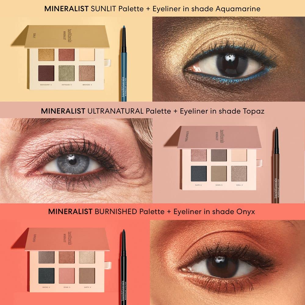 bareMinerals aquamarine ingredients label highlighting avocado oil and aloe vera comfort