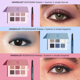 bareMinerals aquamarine inside makeup bag lifestyle shot showing everyday vibrant pop