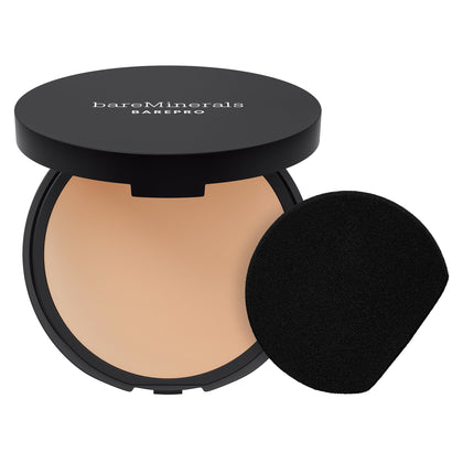 bareMinerals compact front view showing sleek packaging and shade name for easy selection