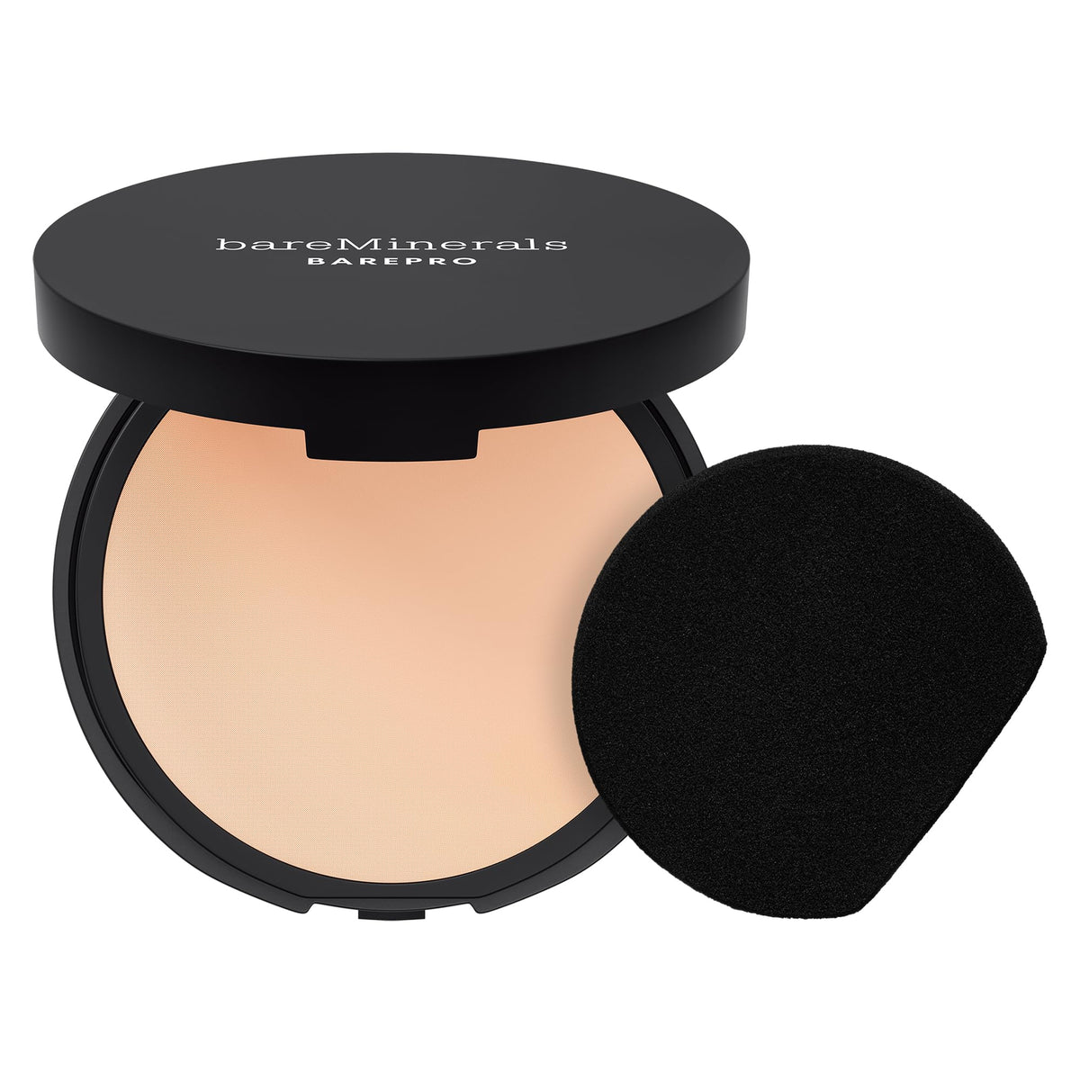 bareMinerals compact front showing fair 10 warm shade and matte finish benefit