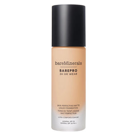 bareMinerals front bottle showing sleek label and full-coverage promise