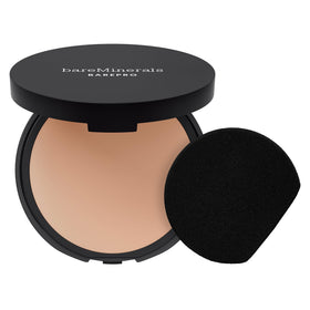 bareMinerals Barepro compact front view showing sleek packaging and travel benefit