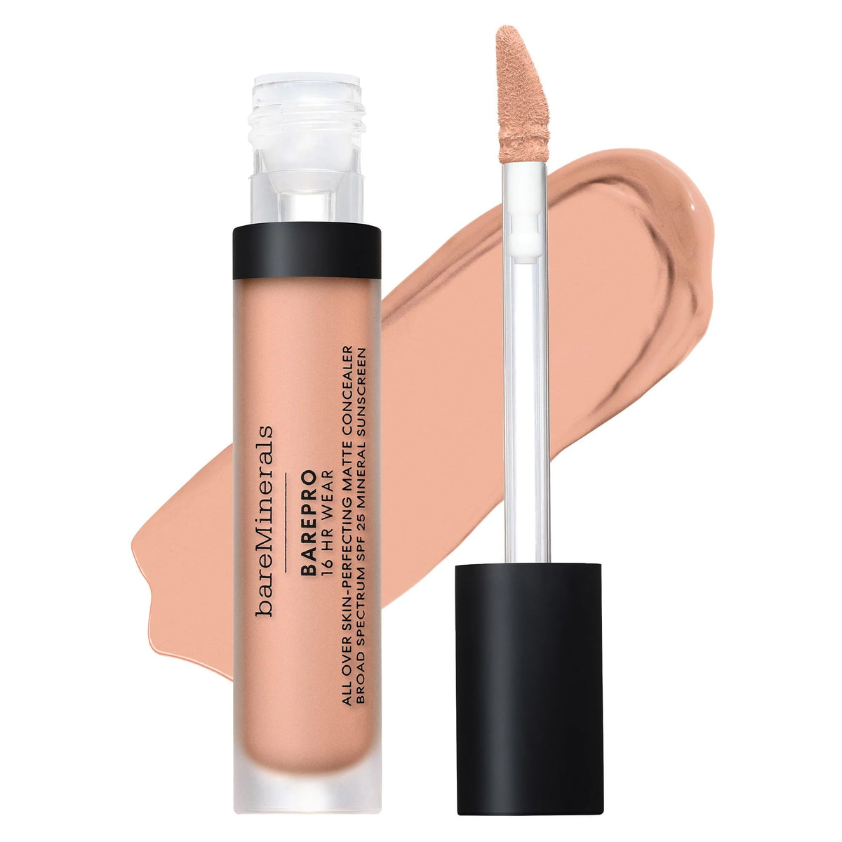bareMinerals concealer front packaging showing product and logo for authentic coverage