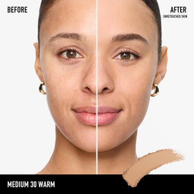 bareMinerals open compact with included sponge for on-the-go application benefit