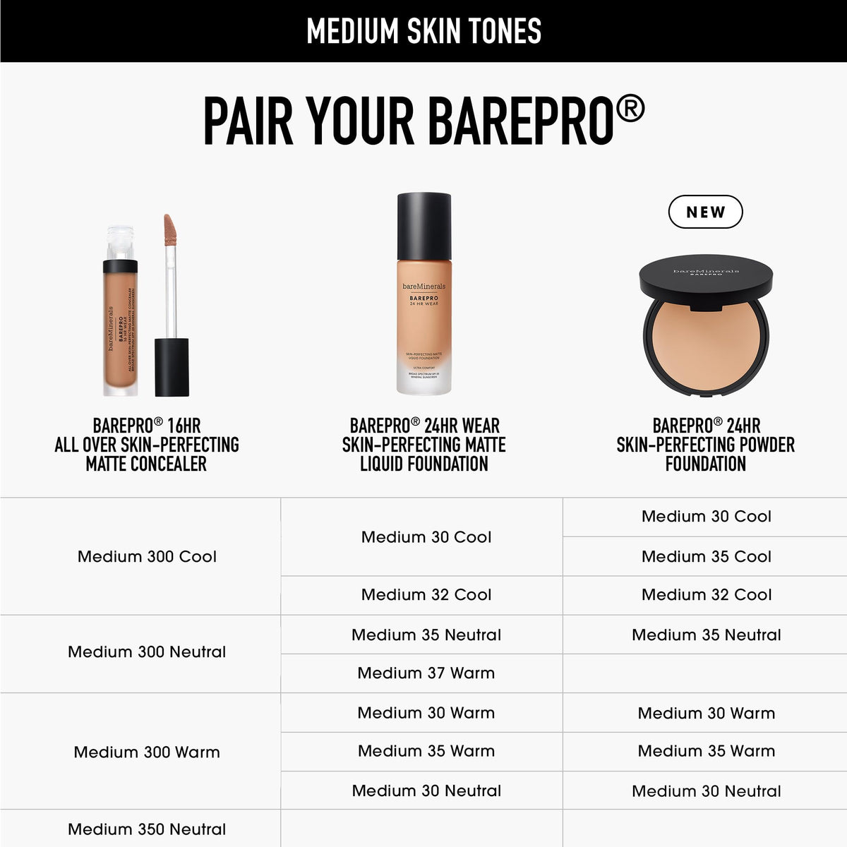 bareMinerals packaging label highlighting clean ingredients and benefits