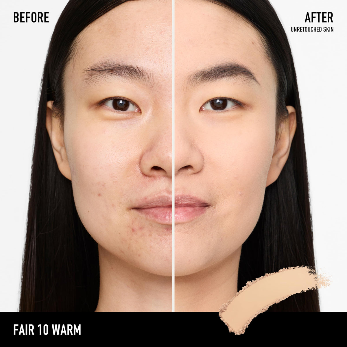 bareMinerals powder texture close-up showing smooth, pore-blurring surface benefit