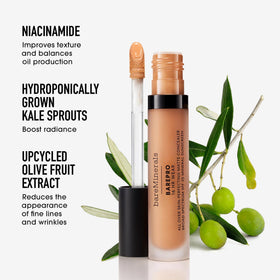 bareMinerals concealer texture swipe revealing matte finish and blendability benefits