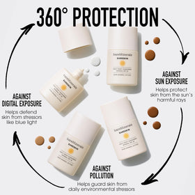 bareMinerals size comparison with everyday items showing travel-friendly benefit