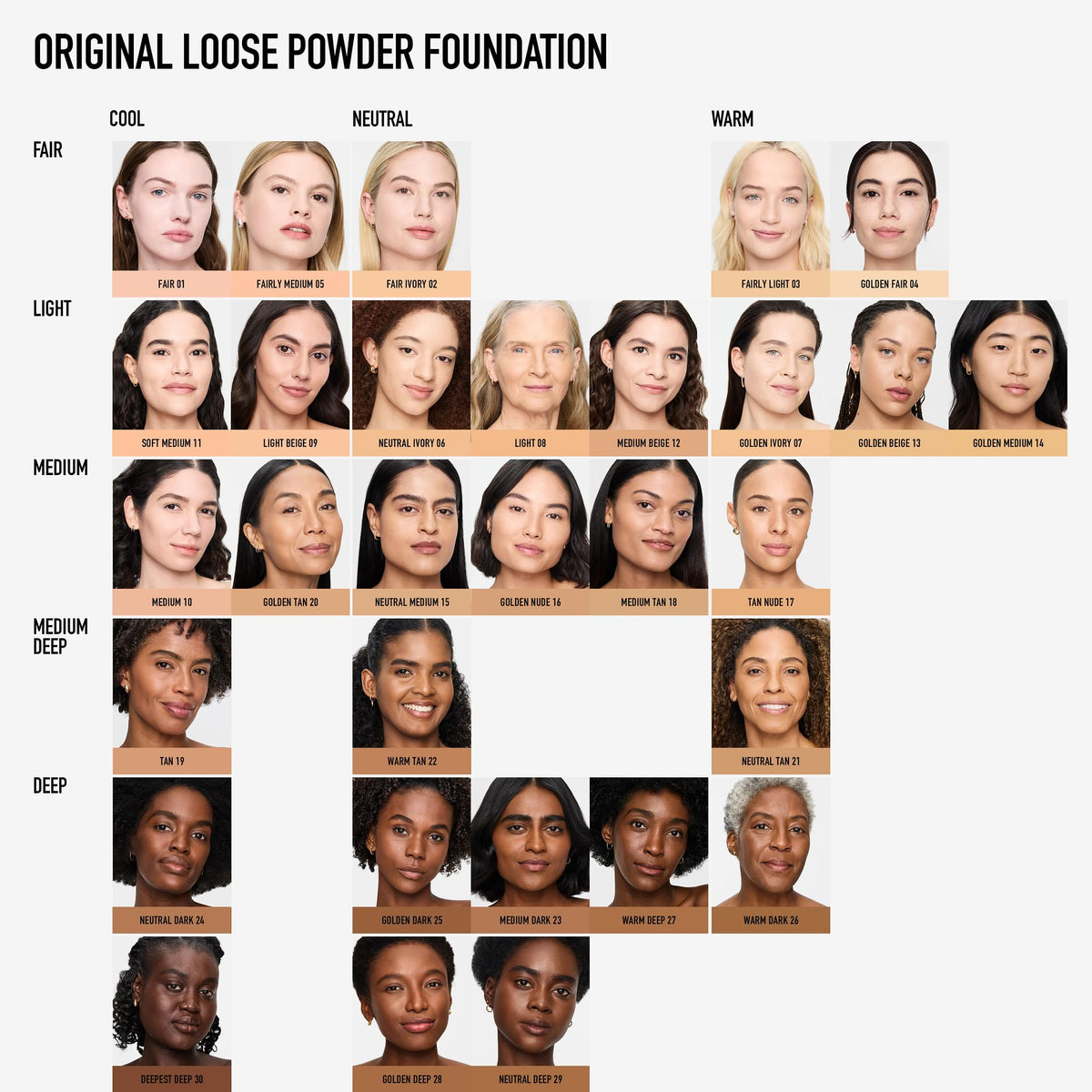 bareMinerals before and after demonstrating minimized pores and even tone