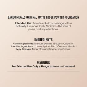 bareMinerals before and after side-by-side showing pore-blurring, oil-control effect