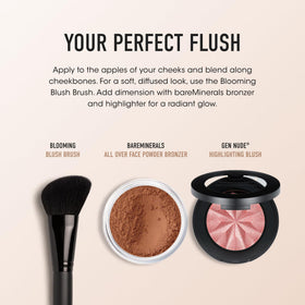 bareMinerals ingredient label detail highlighting clean, vegan and cruelty-free benefits