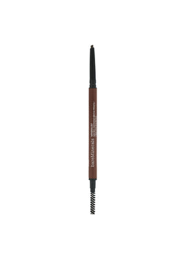 bareMinerals brow pencil front packaging showing shade and branding, convenient travel size benefit