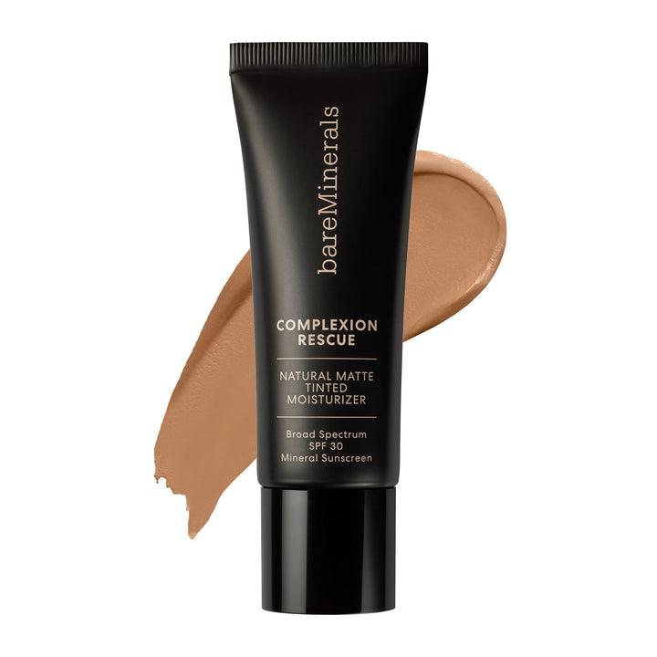 bareMinerals front packaging showing Desert 6.5 shade and matte finish benefit