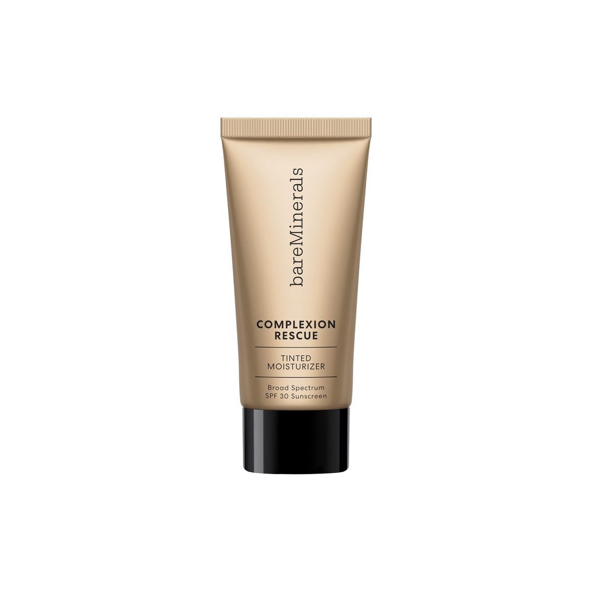 bareMinerals travel-size tube front view showing compact sunscreen tint benefit