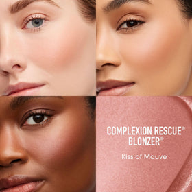 bareMinerals close-up swatch texture showing creamy gel-cream finish and blendable color
